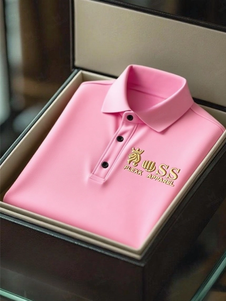 Men's Business Casual Short Sleeve Polo Shirt