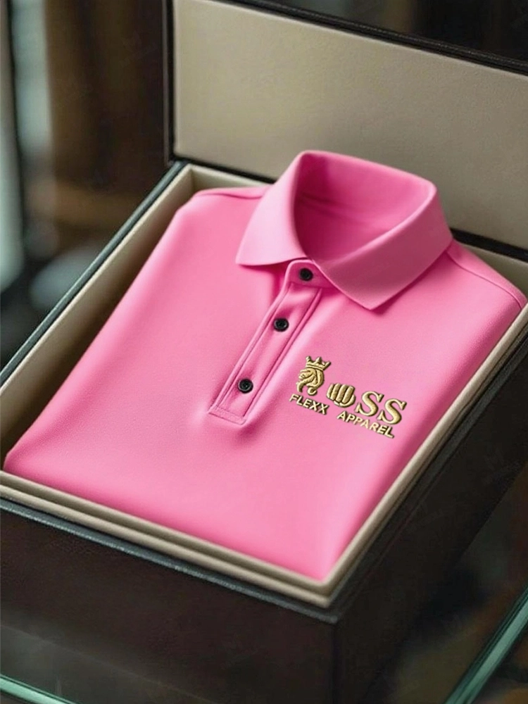 Men's Business Casual Short Sleeve Polo Shirt