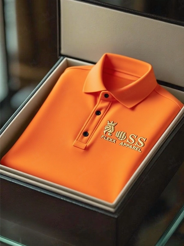 Men's Business Casual Short Sleeve Polo Shirt