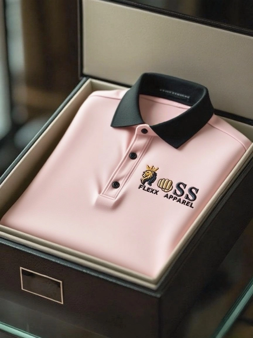 Men's Business Casual Short Sleeve Polo Shirt