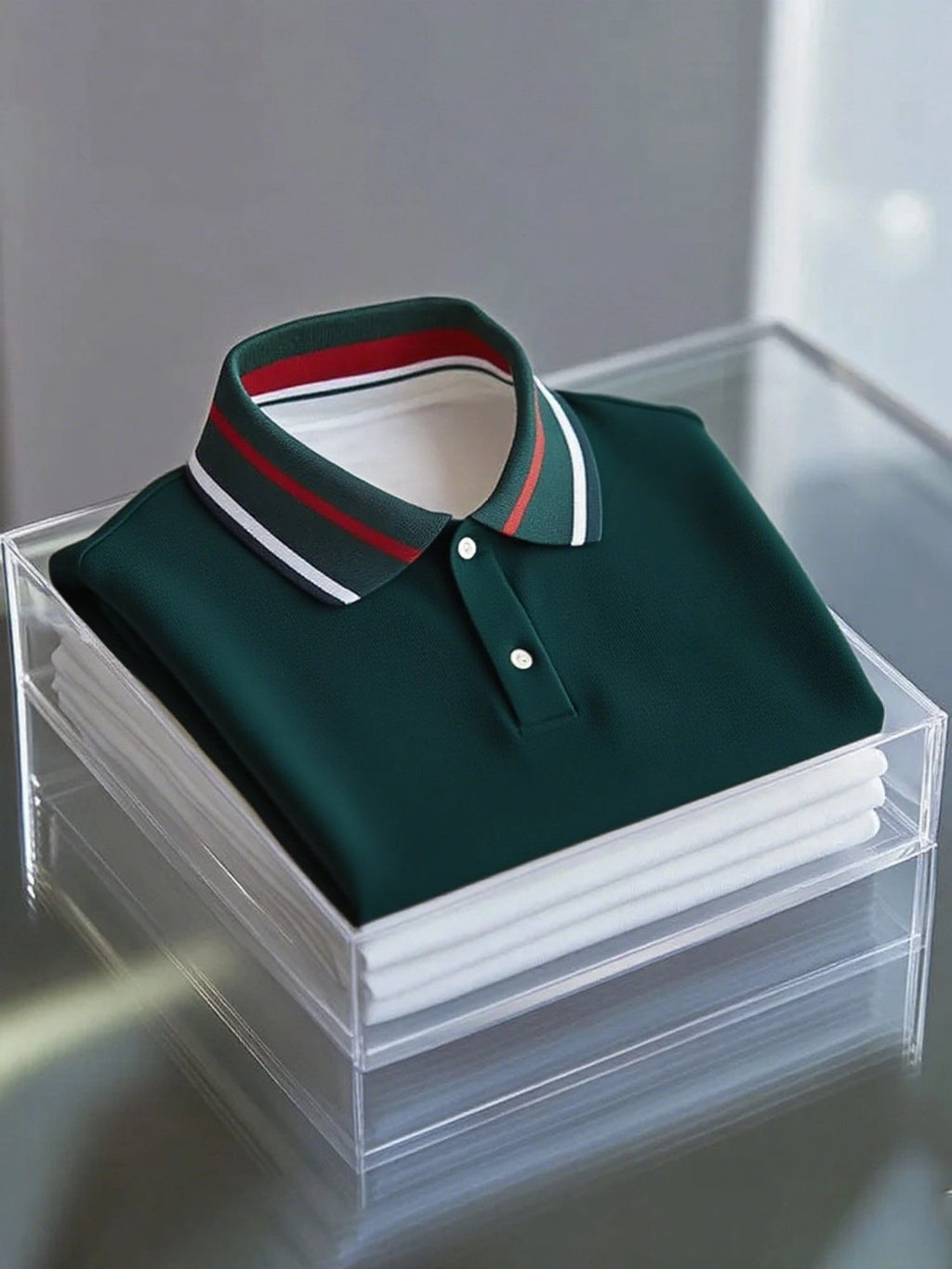 Men's Business Button-Down Short Sleeve Polo Shirt
