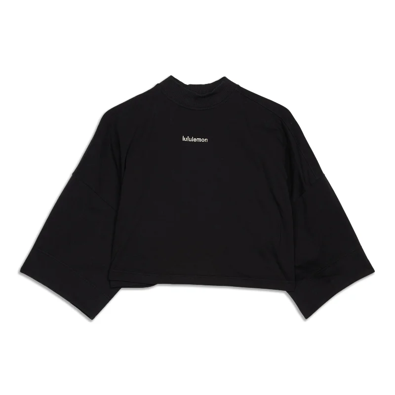 Heavyweight Cropped 3/4 Sleeve Shirt - Resale