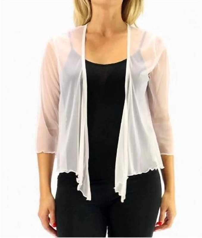 Bolero Jacket In White