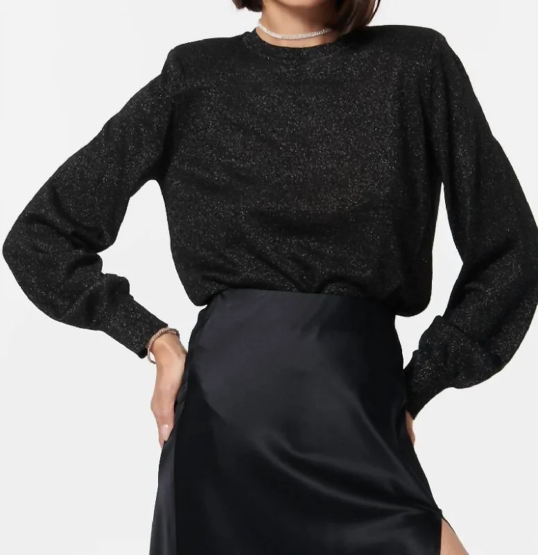 Gama Sweater In Black Metallic