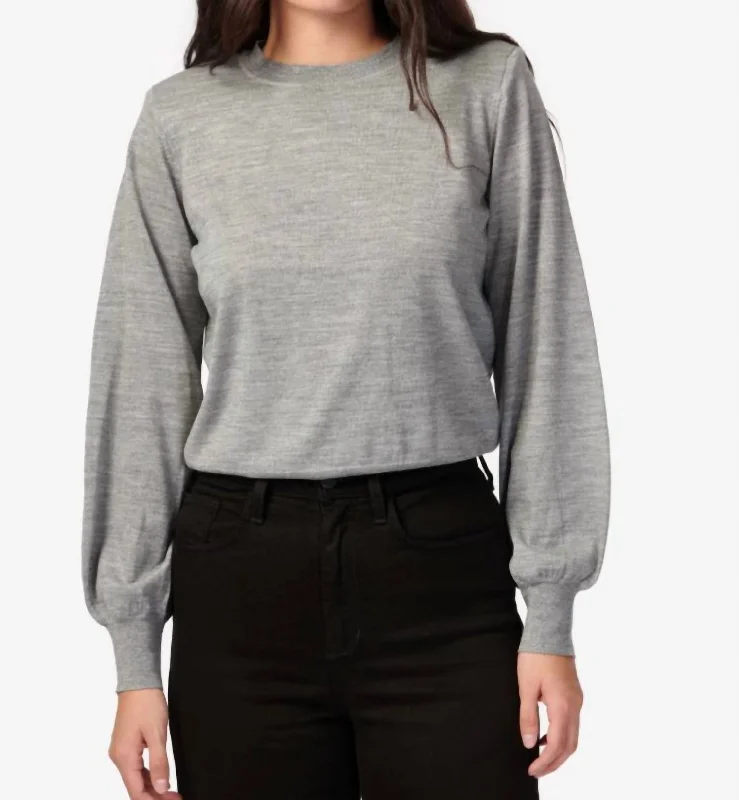 Gama Sweater In Silver Metallic