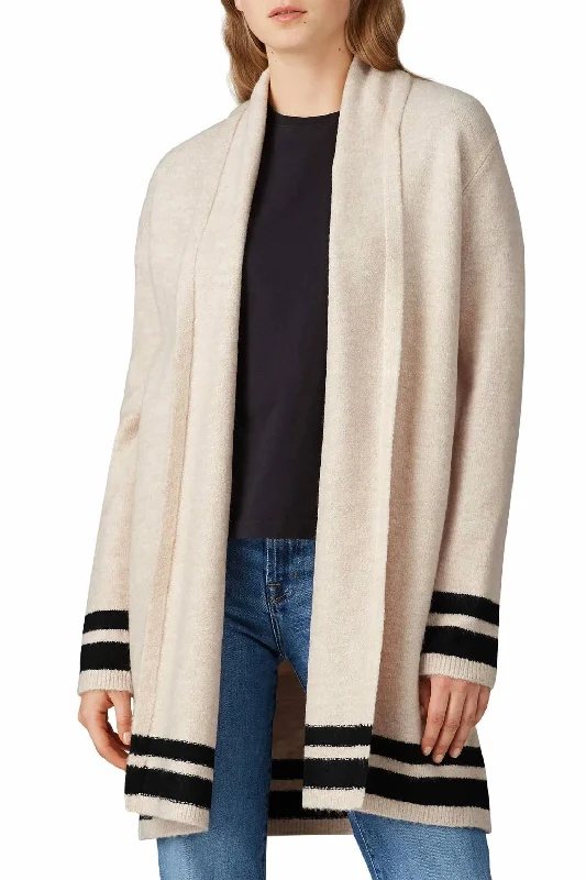 Hank Hood Cardigan In Buff