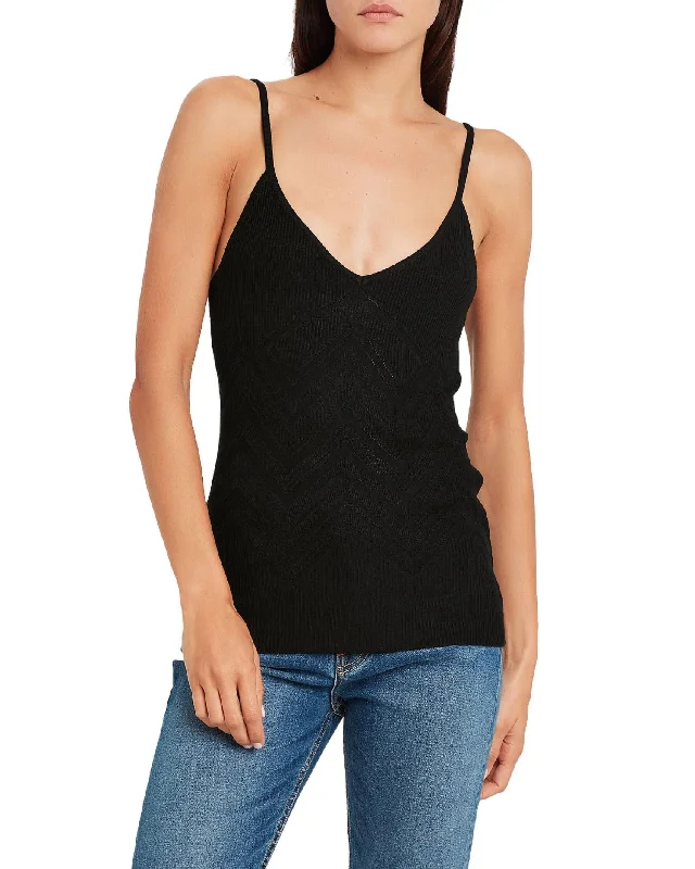 Hayek Knit Sweater Tank In Black