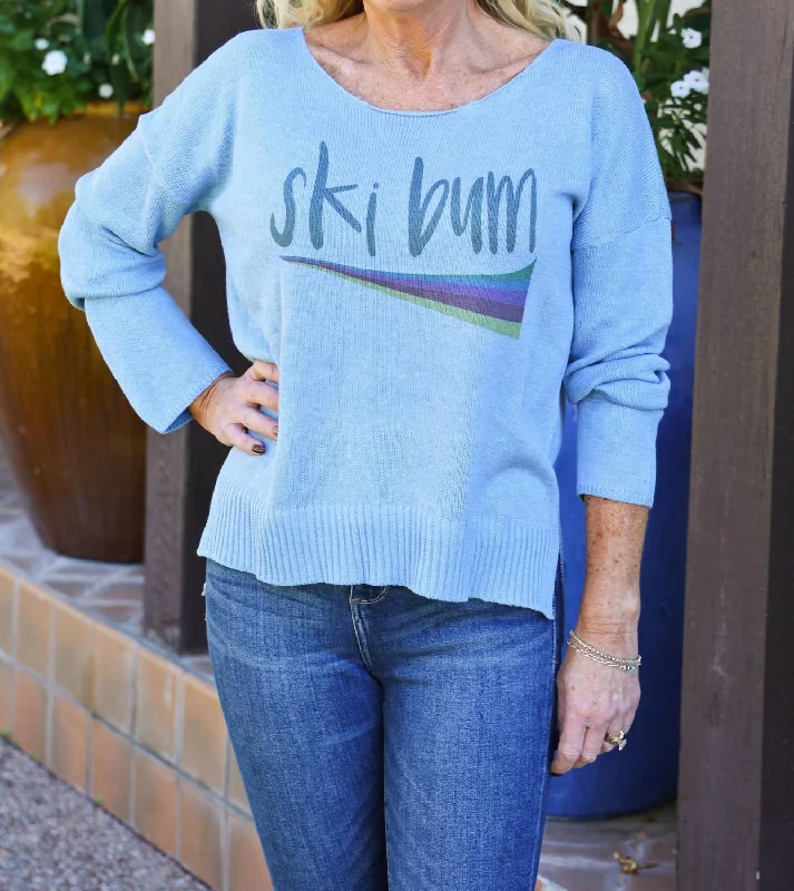 Ski Bum Sweater In Blue