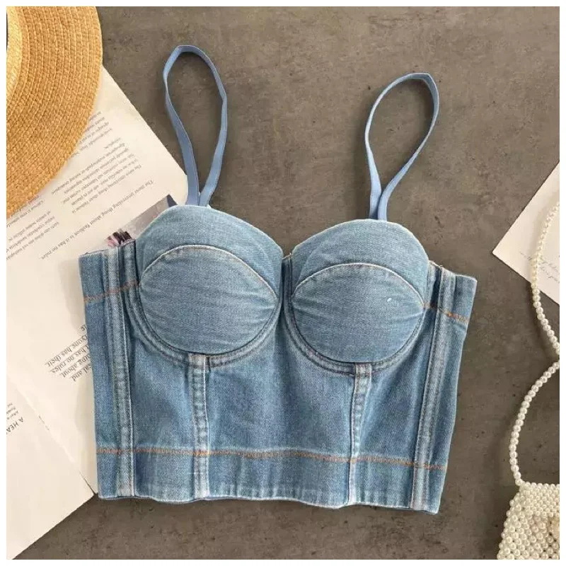 Aster Denim Bustier