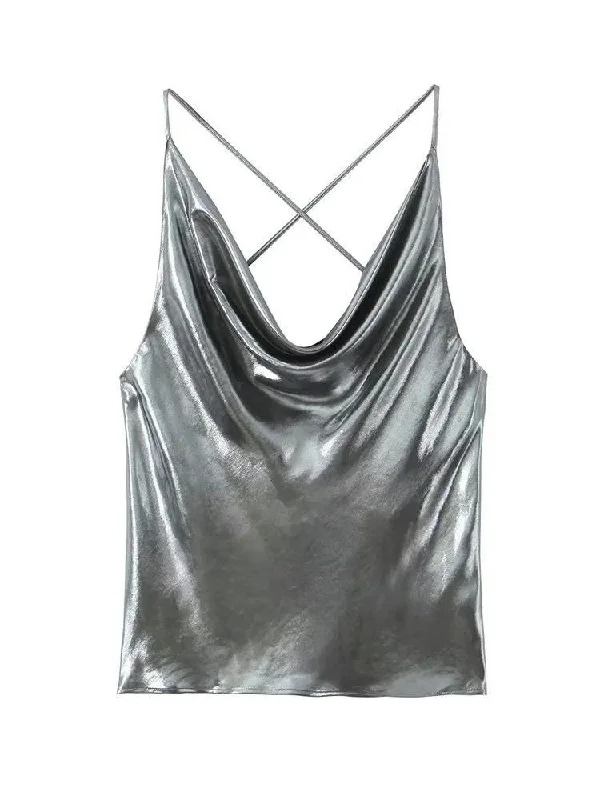 Geneve Metallic Top