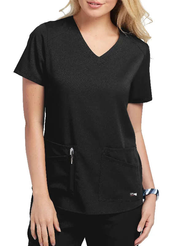 Grey's Anatomy Women's Stretch Emma 4-Pocket V-Neck Scrub Top