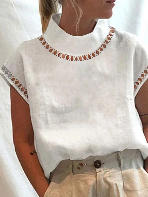 Jamie Summer Cotton Top in White