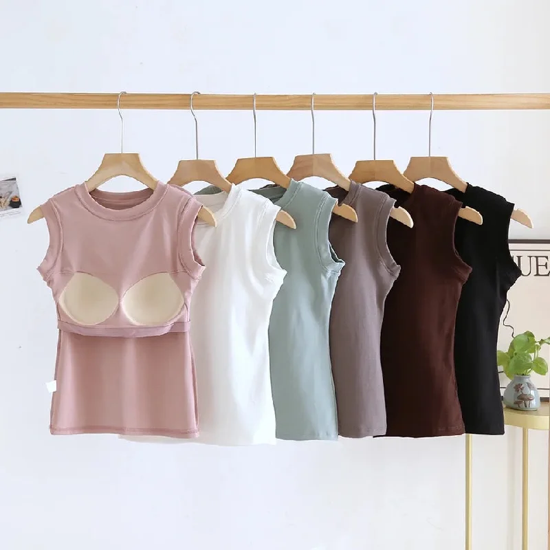 Joyce Tank Tops with Inbuilt Bra