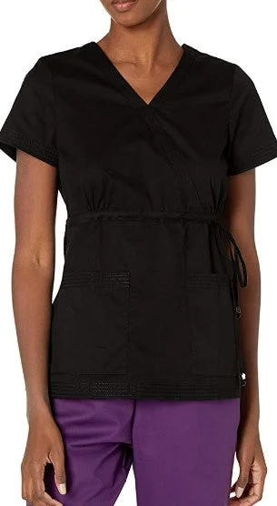 koi Women's Katelyn Scrub Top_Black