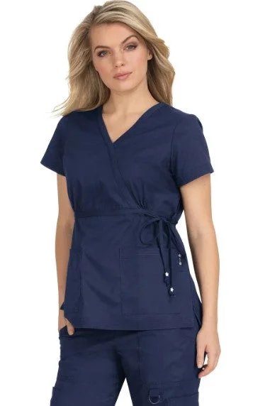 koi Women's Katelyn Scrub Top_Navy