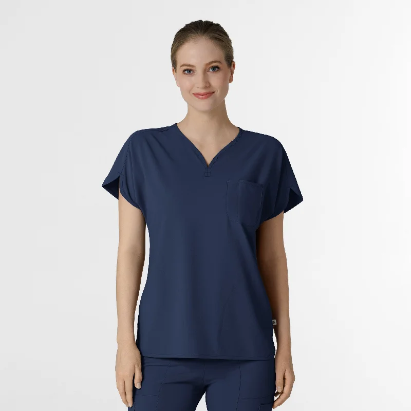 RENEW Women's Dolman Scrub Top - Navy