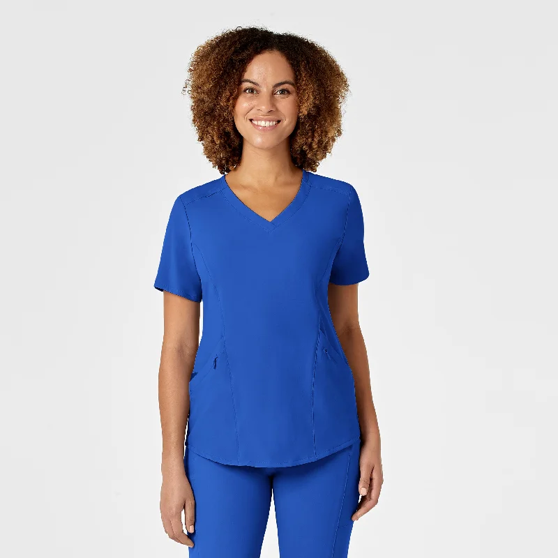 RENEW Women's V-Neck Scrub Top - Royal