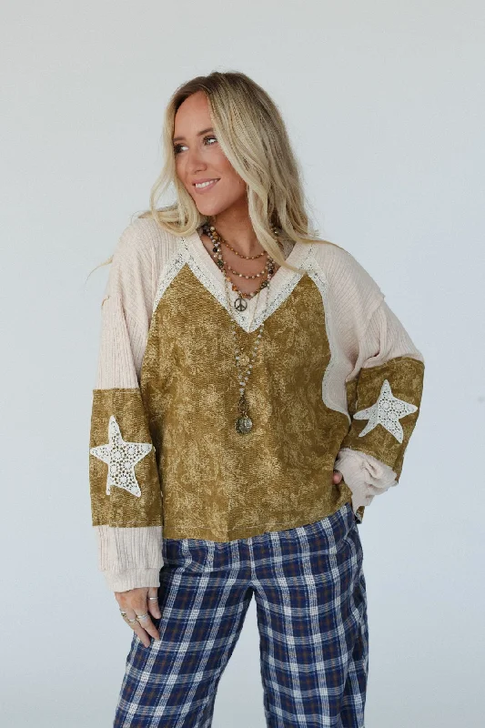 Starry Wanderer Top - Almond