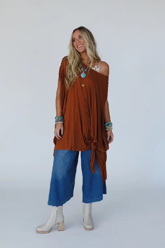 The Wren Tunic - Choco Brown