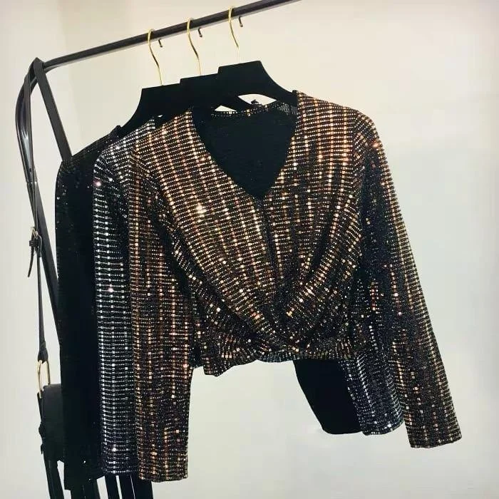 Tinsel Bling Luxury Tops